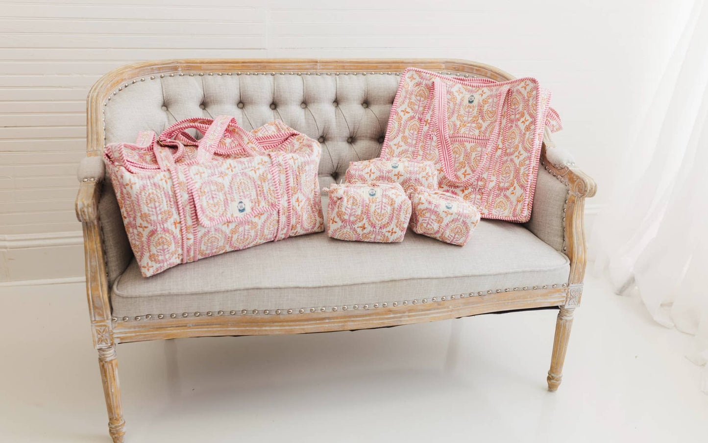 Dahlia Quilted Cosmetic Bags (various sizes) - small