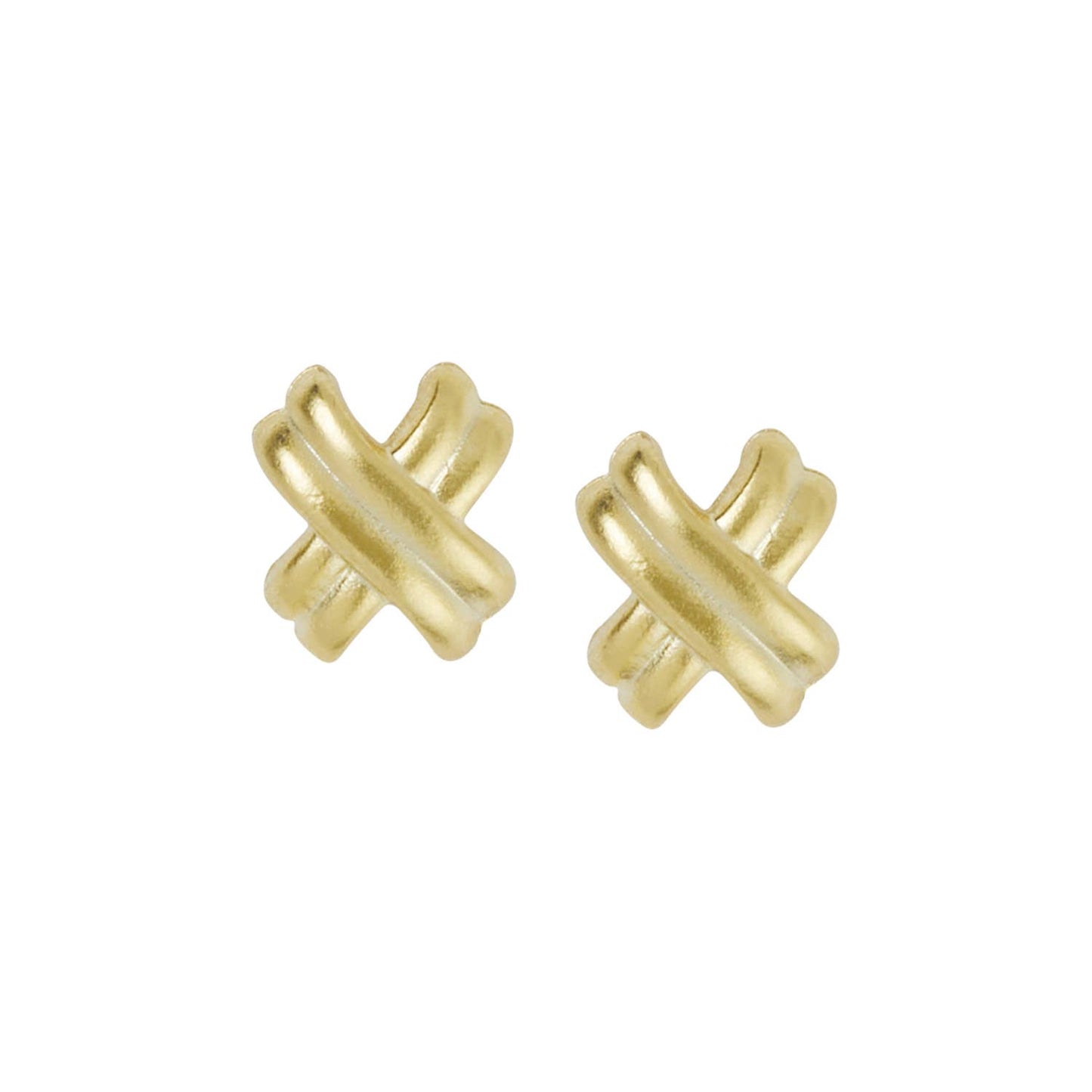 Gold Small Texas X's Earrings - Susan Shaw