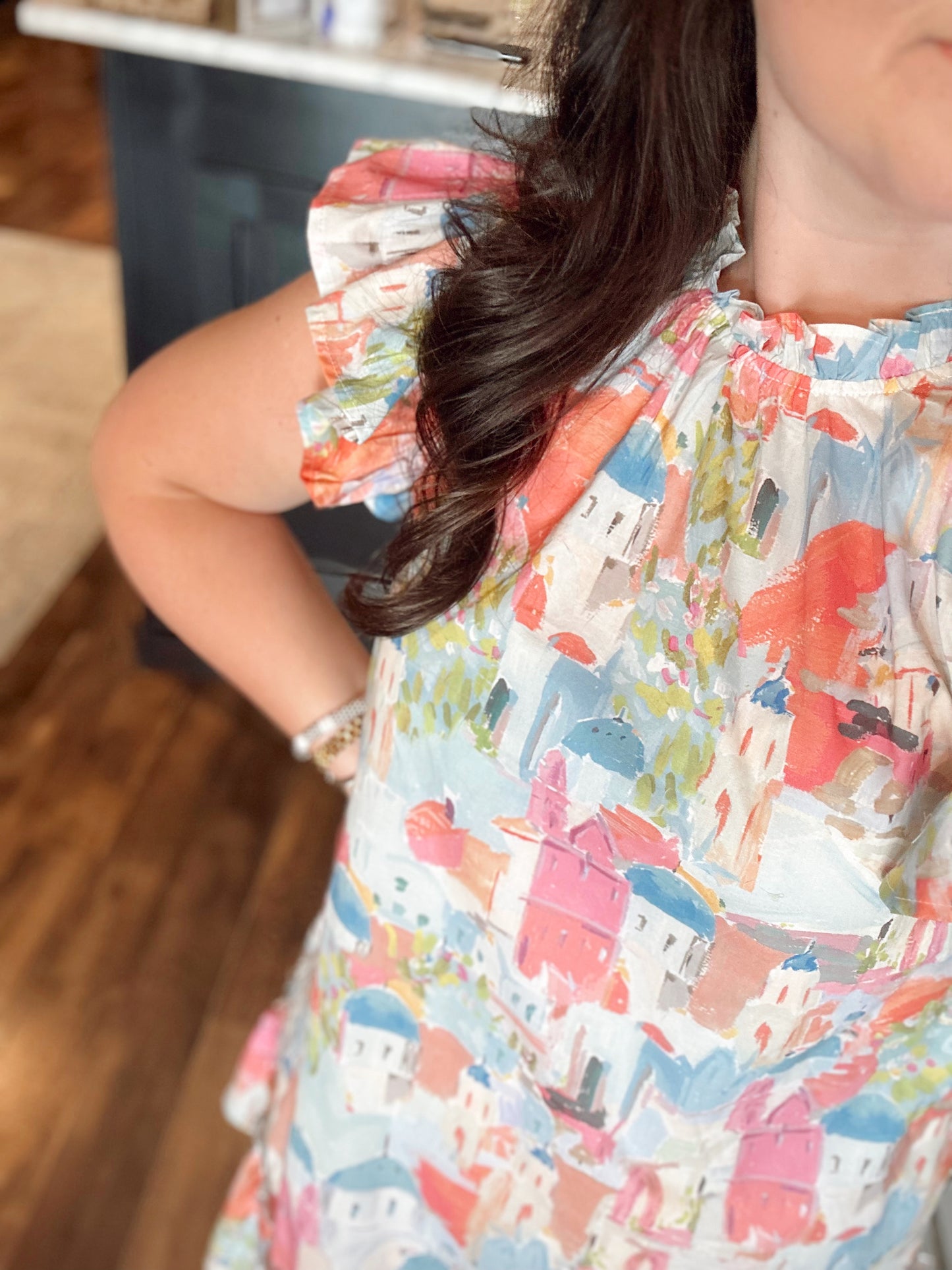 A day in Santorini dress