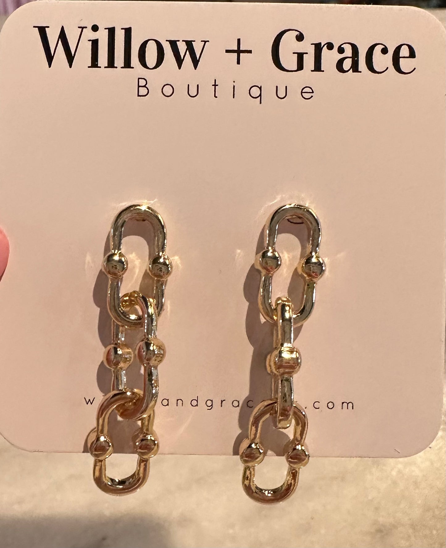 Chain link earring