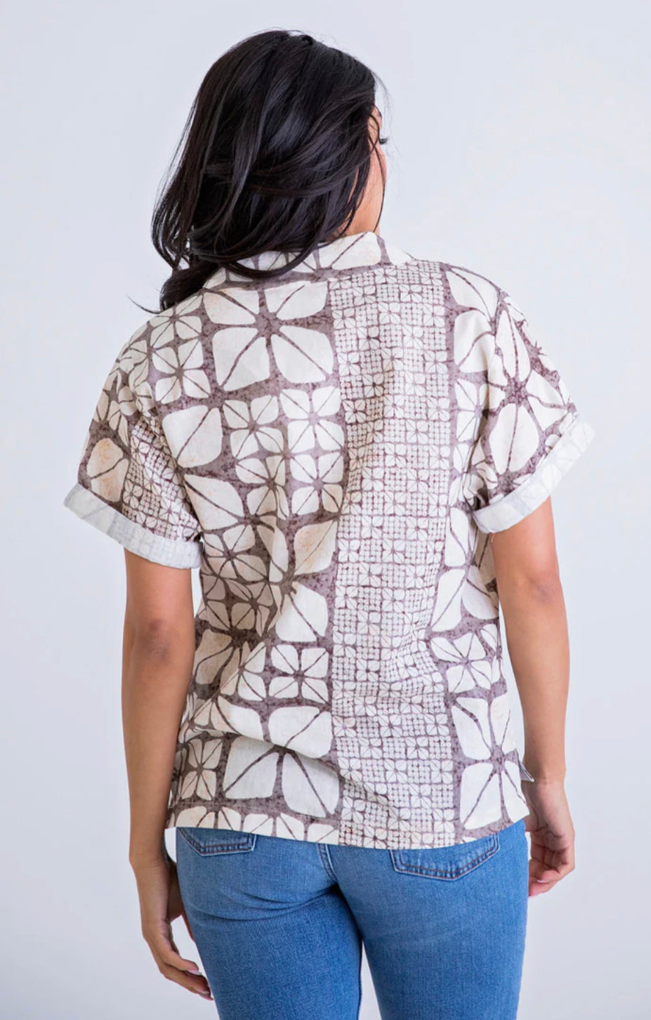 Safari V-Neck Top by KARLIE