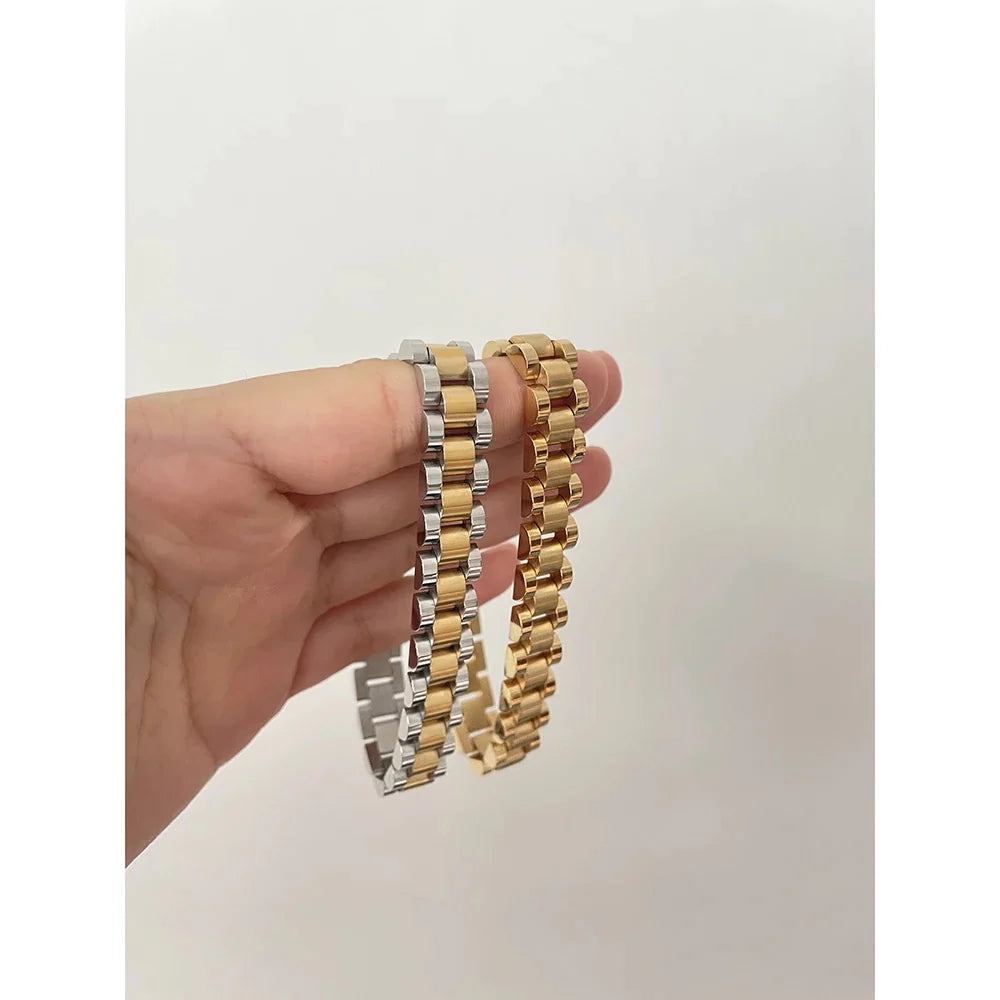 timeless stainless watch band- 15mm