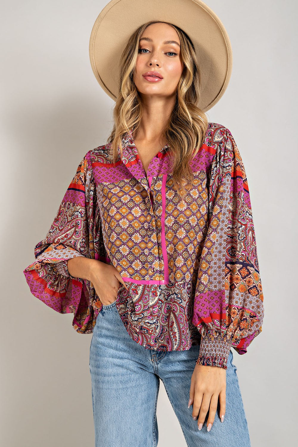 Think paisley top