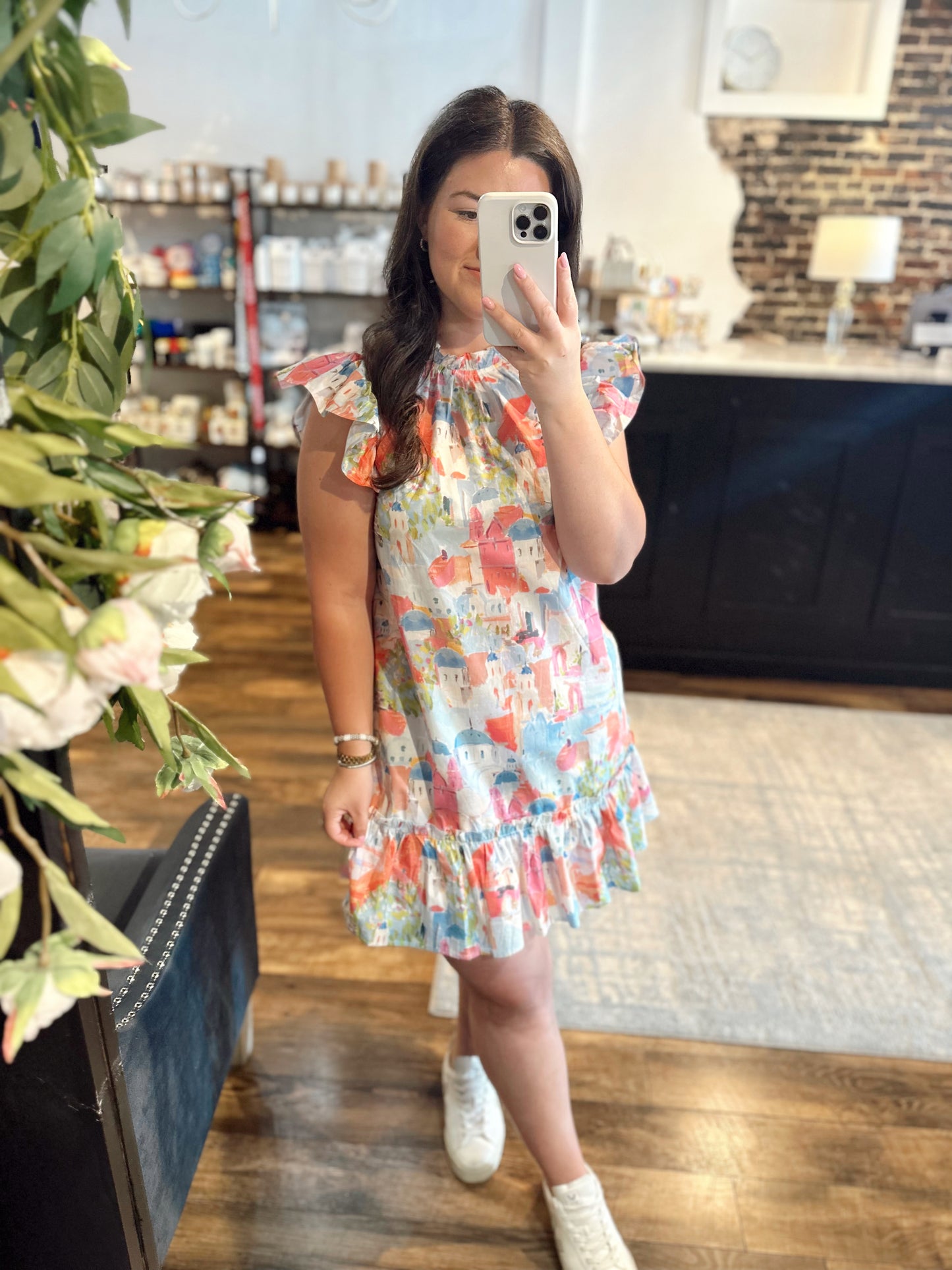 A day in Santorini dress