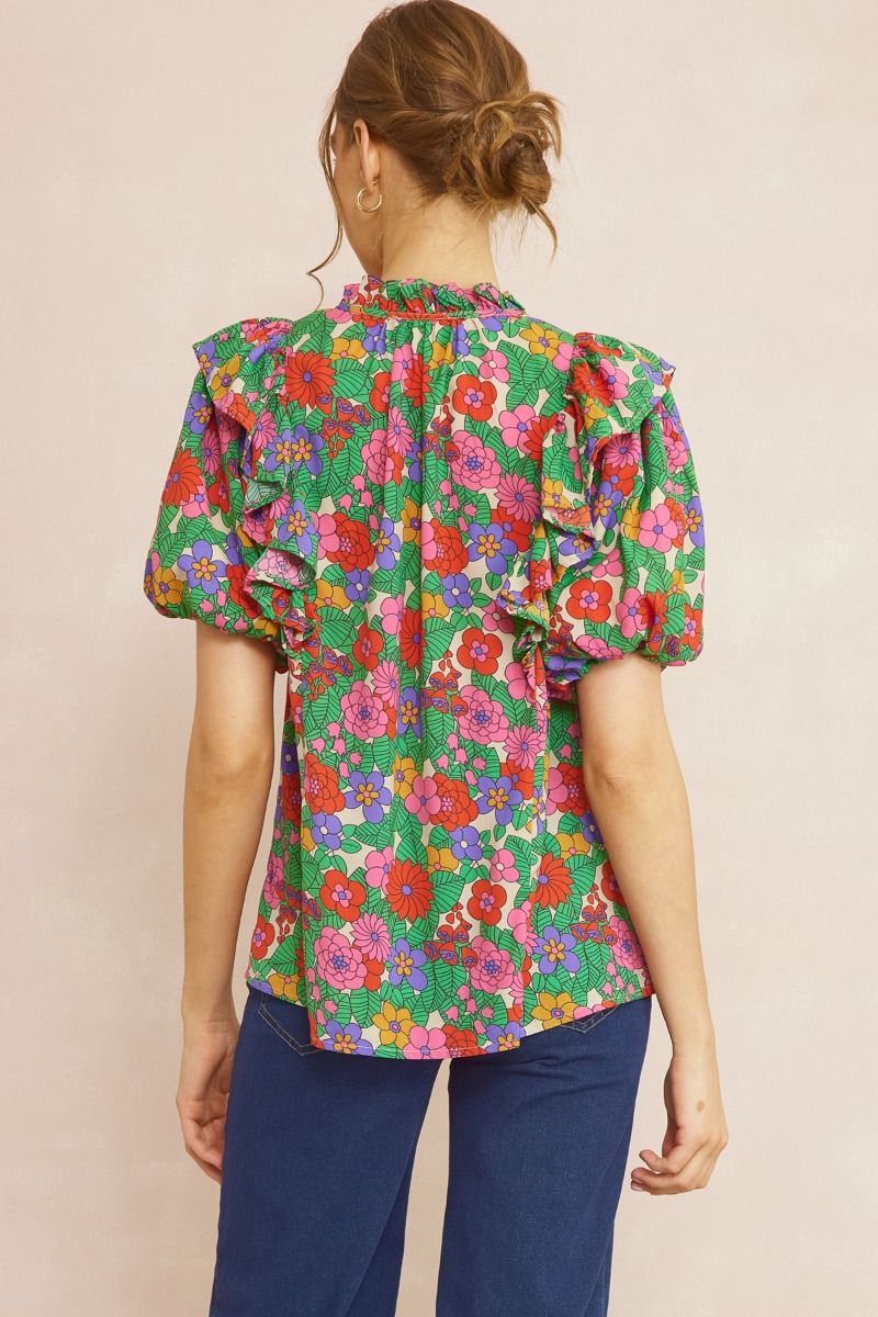 eliza floral blouse
