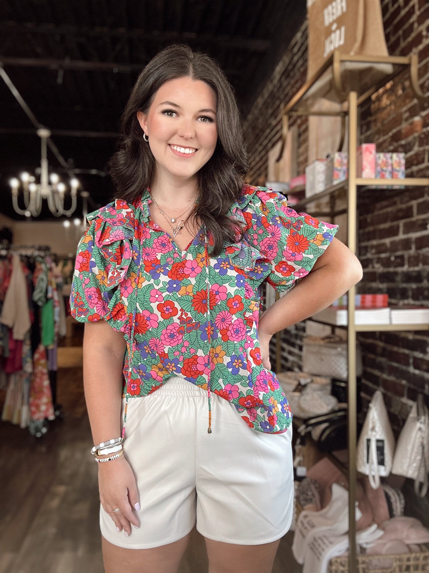 eliza floral blouse