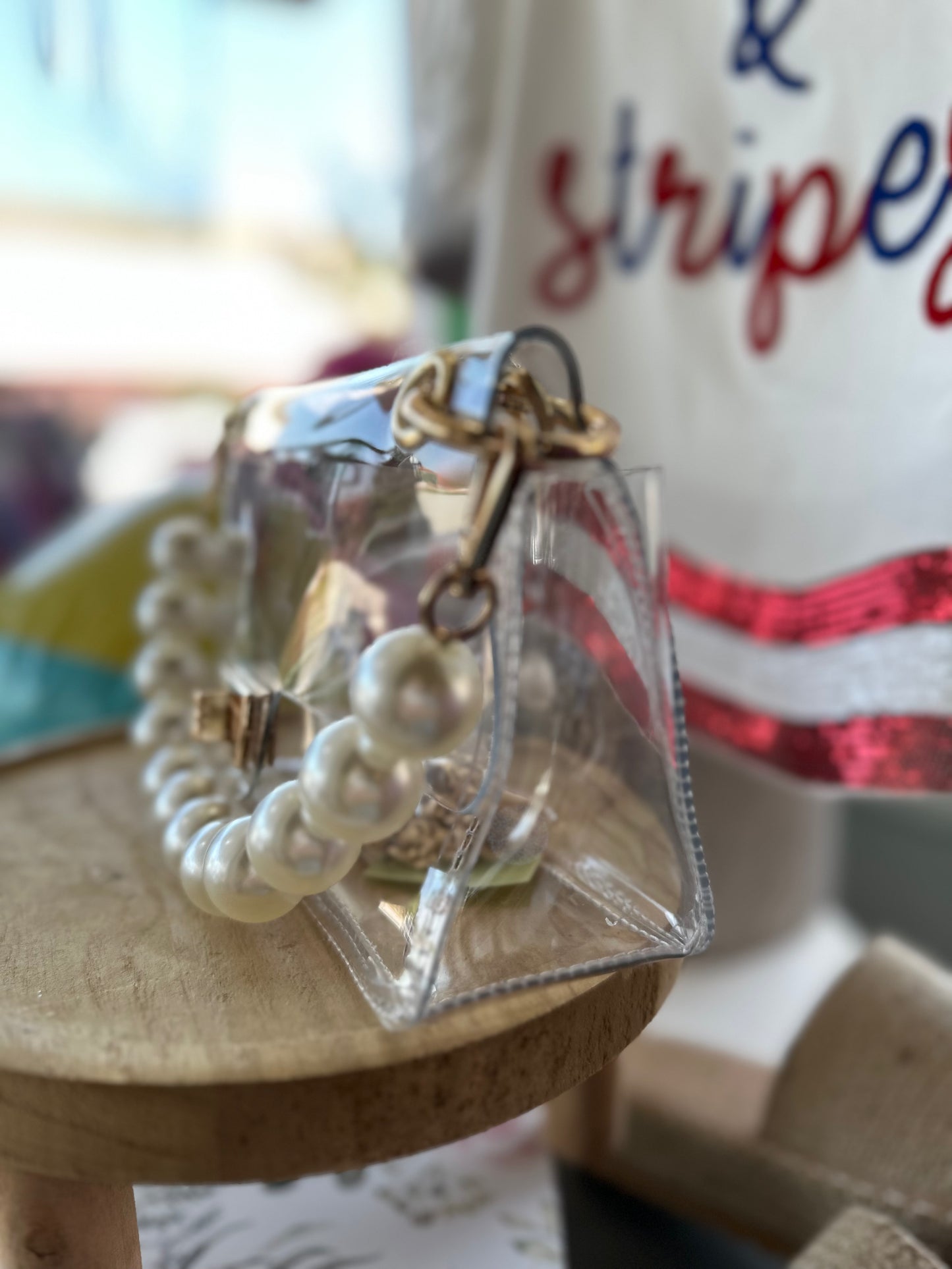 Pearl clear bag