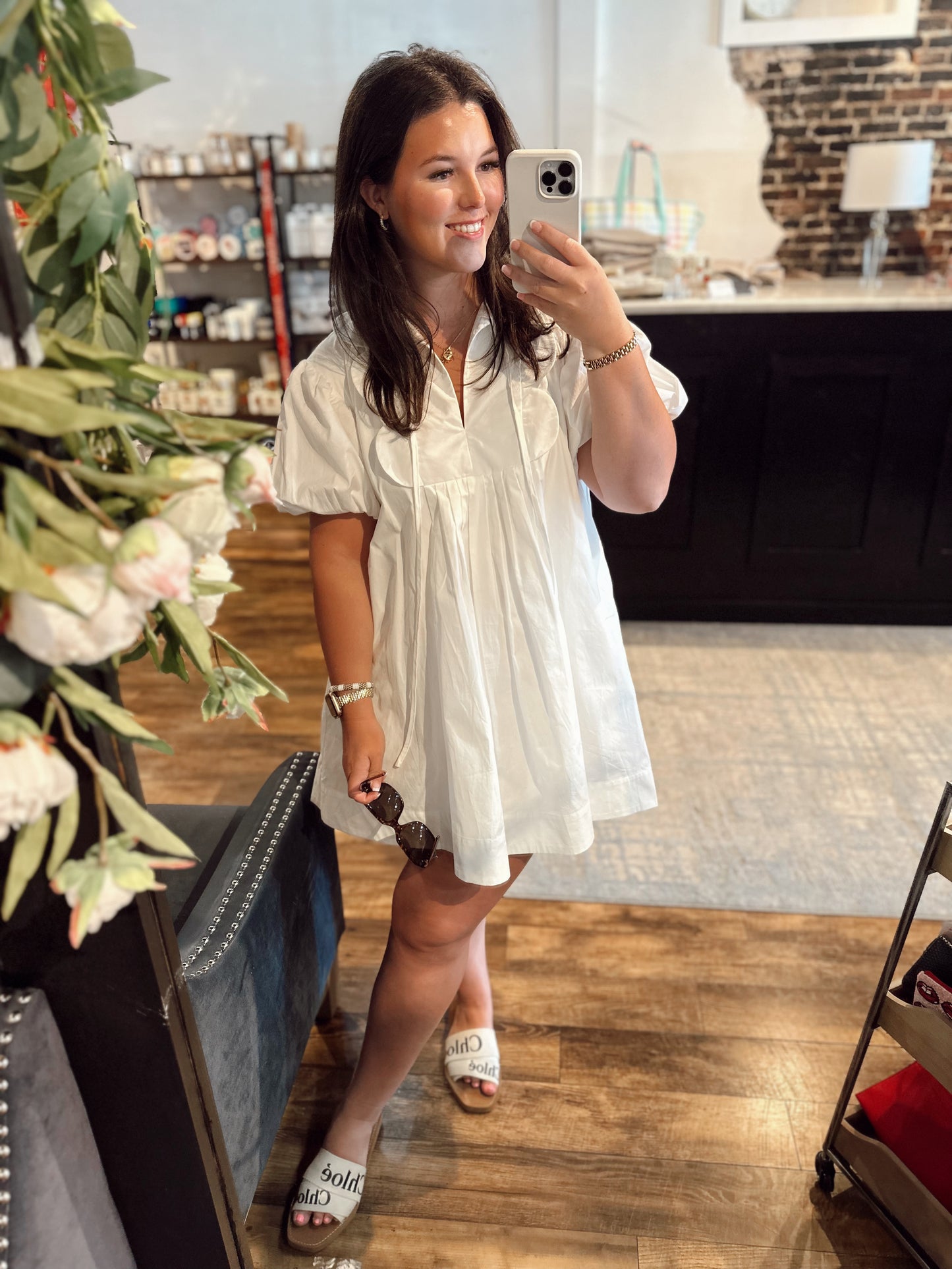 So scalloped dress