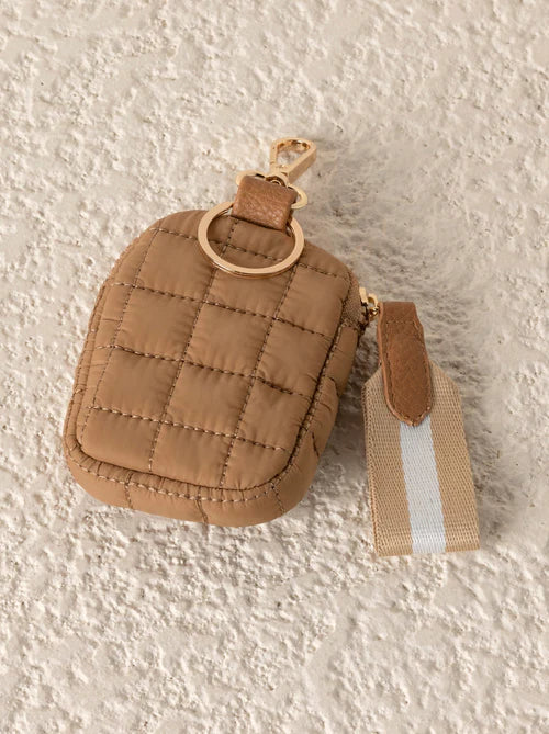 Ezra clip pouch- tan