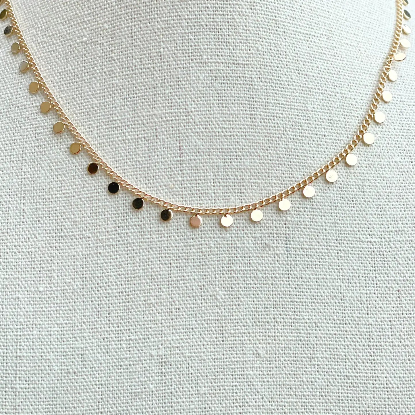 Gold Filled Coin Chain Choker