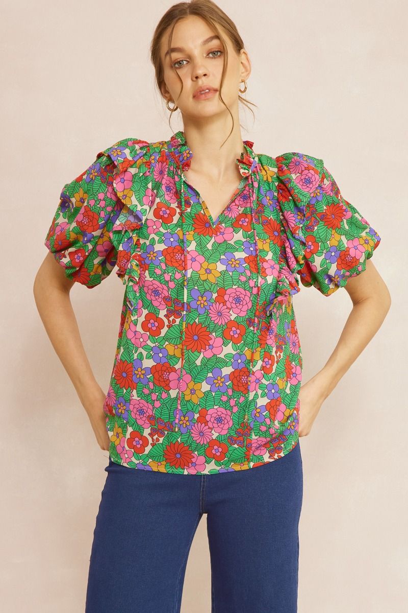 eliza floral blouse