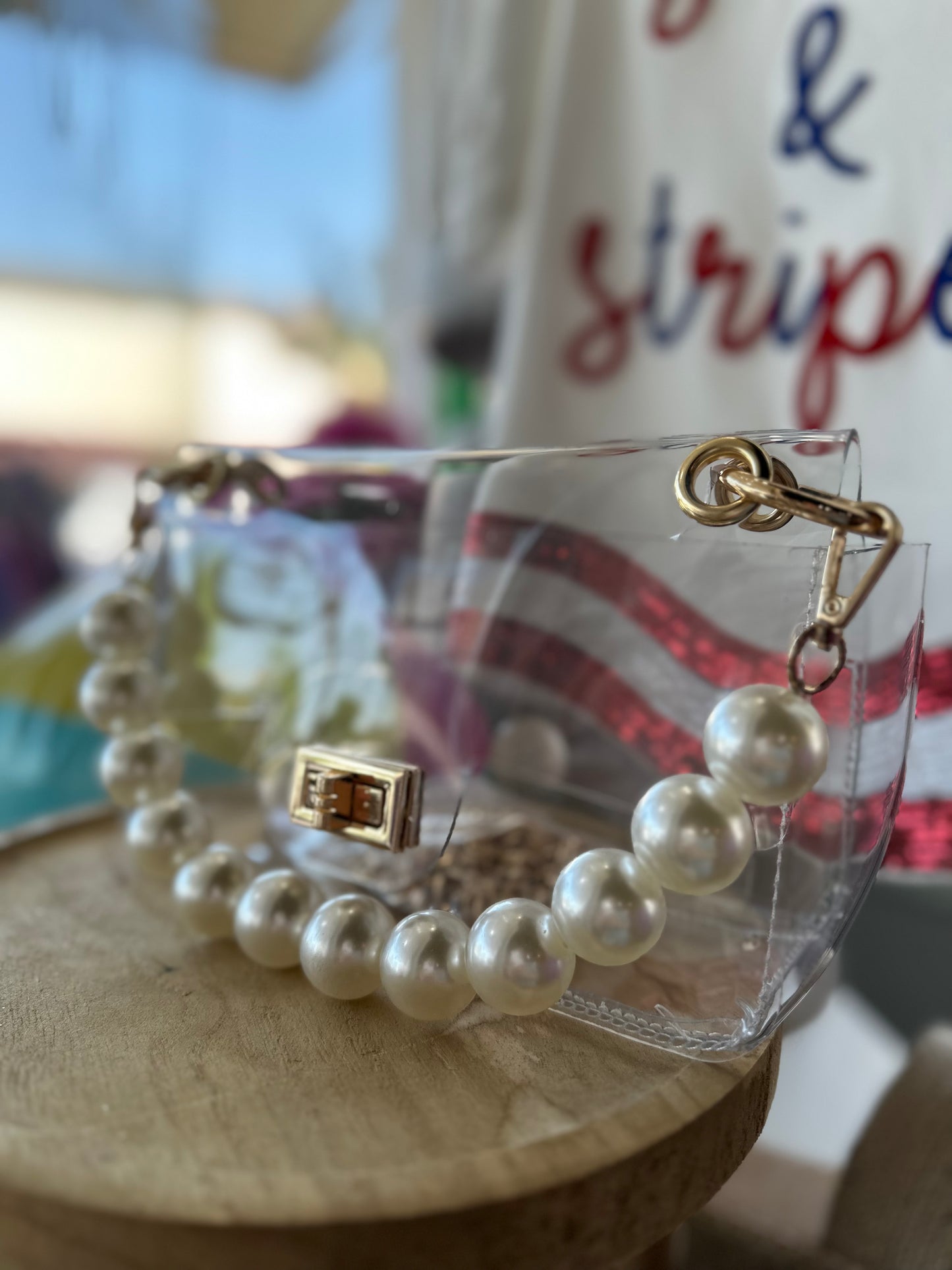 Pearl clear bag