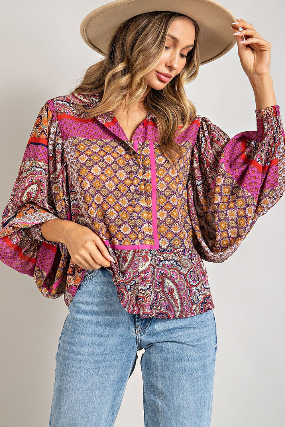 Think paisley top