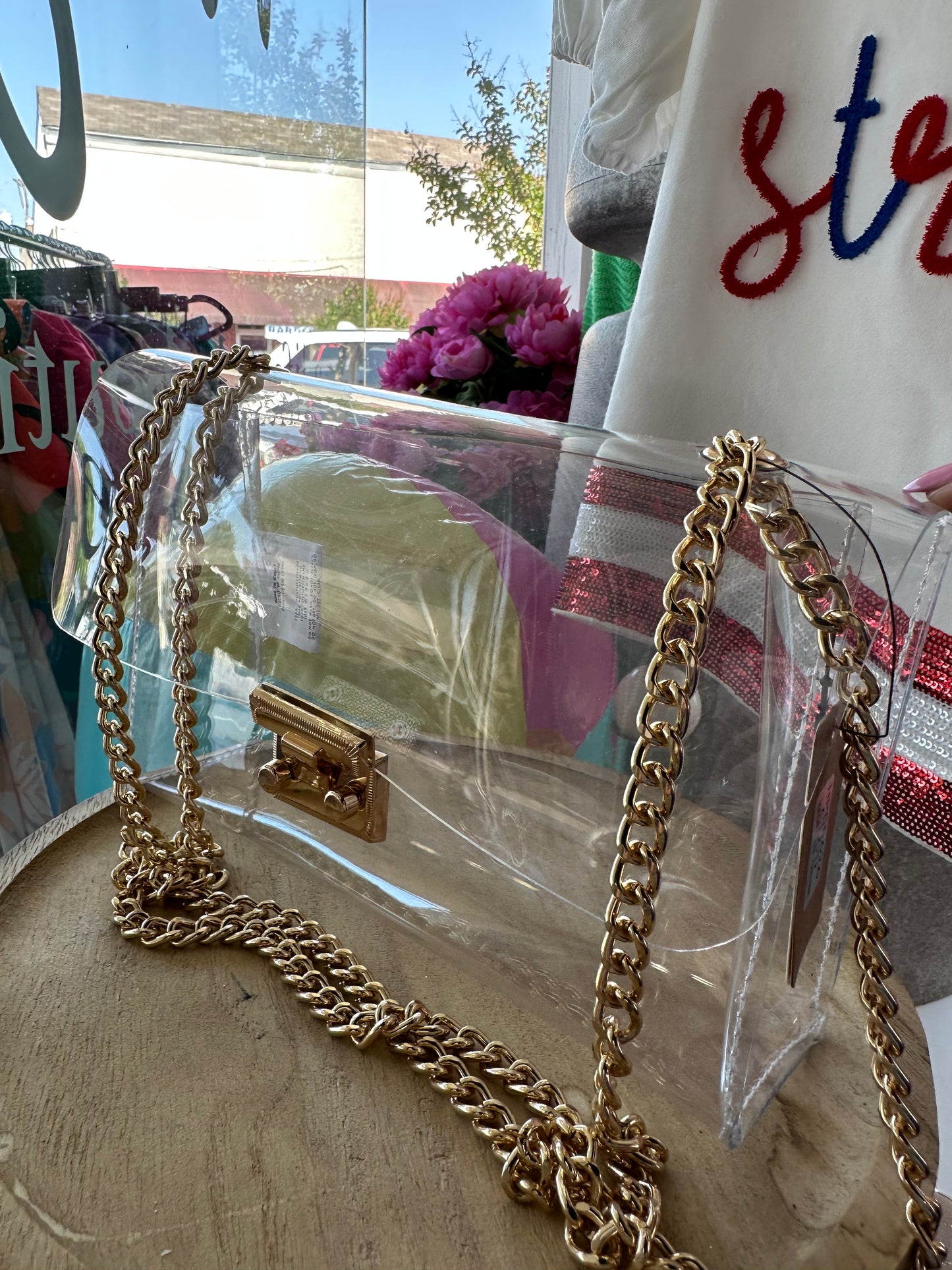 Clear crossbody