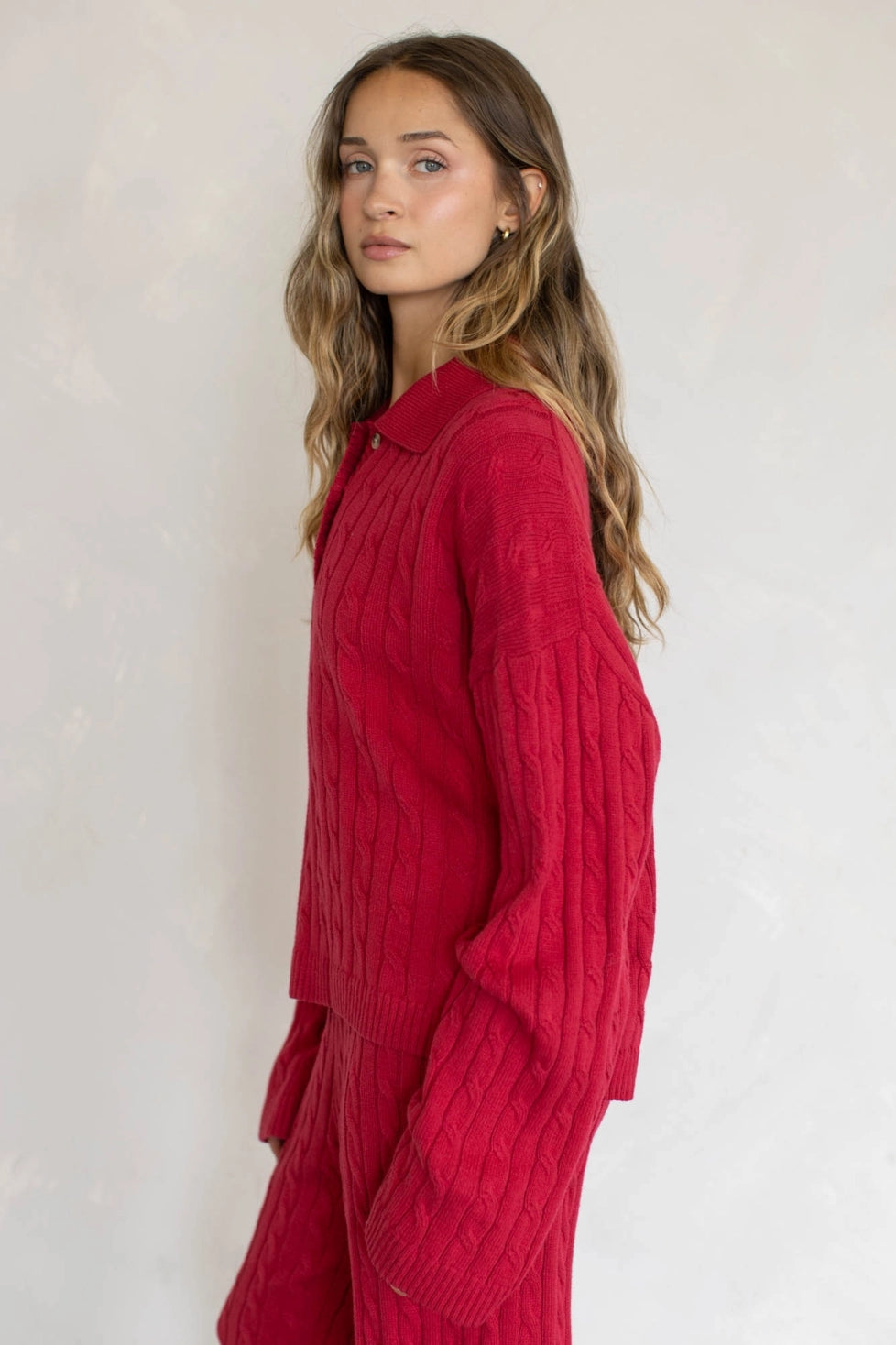 Nadia cable knit set