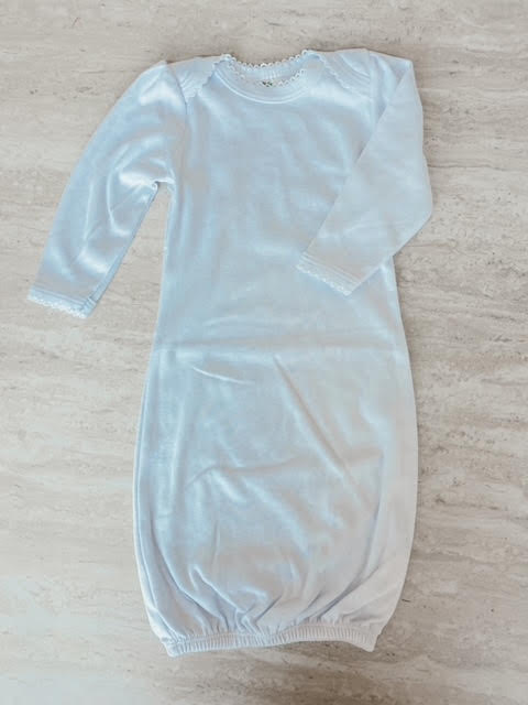 Baby Gown with Scallop Trim