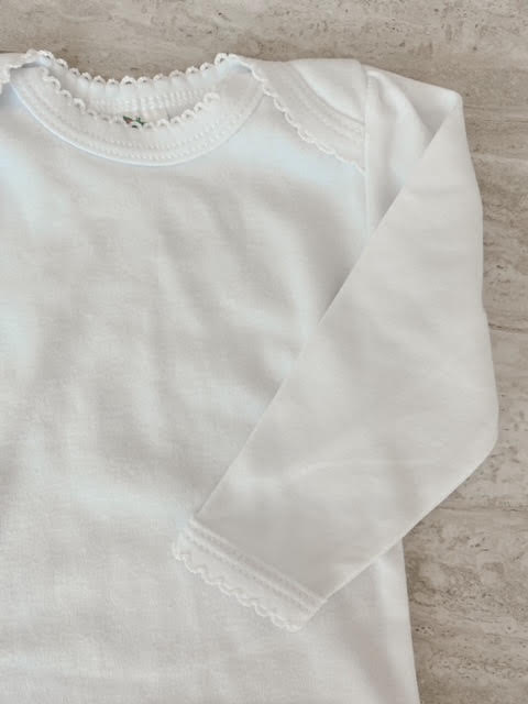 Baby Gown with Scallop Trim