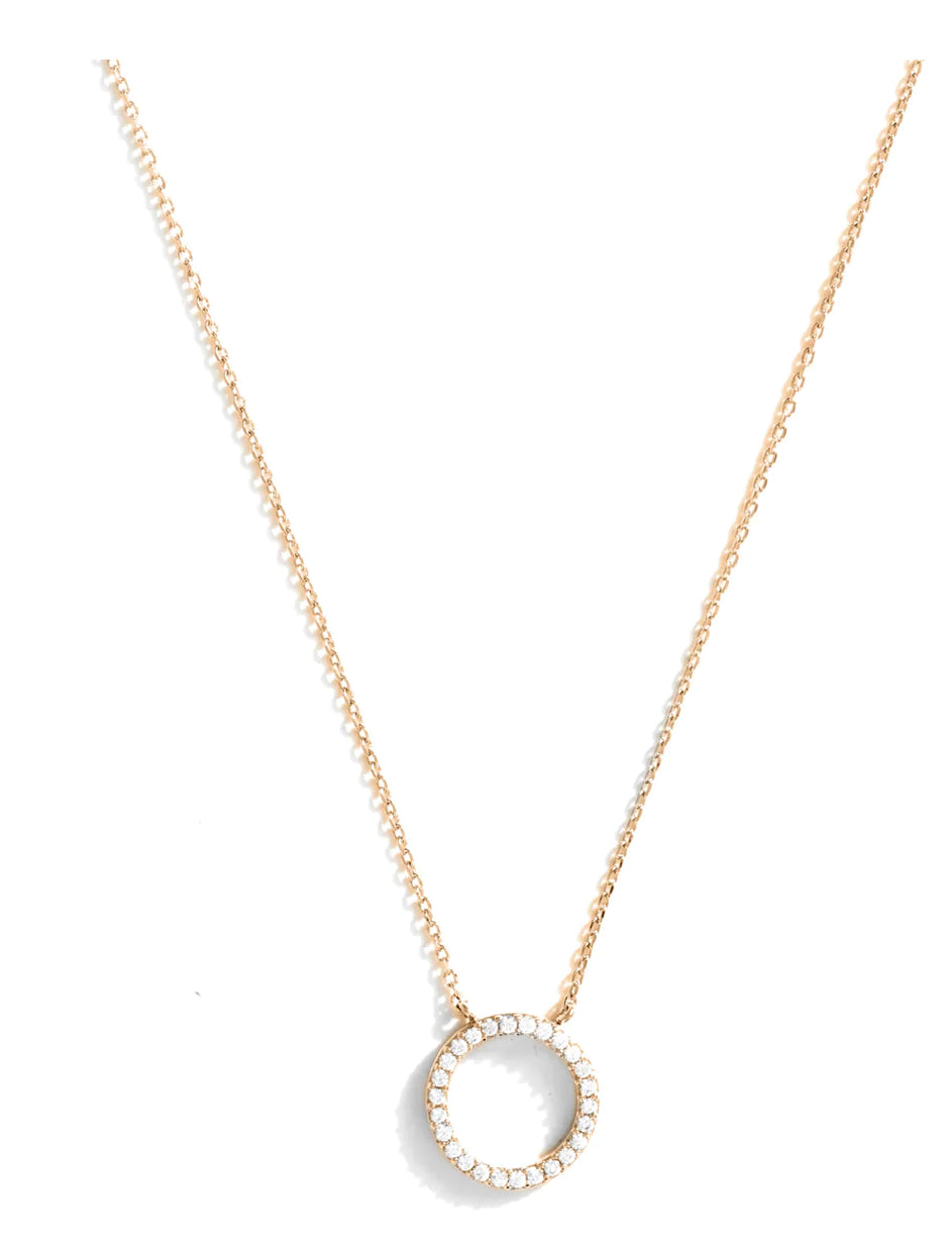 Delicate Round Pave - gold