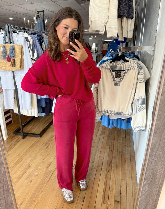 laguna sweatshirt pant set (3 colors)