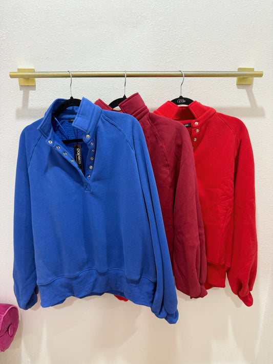 piper button sweatshirt (multiple)