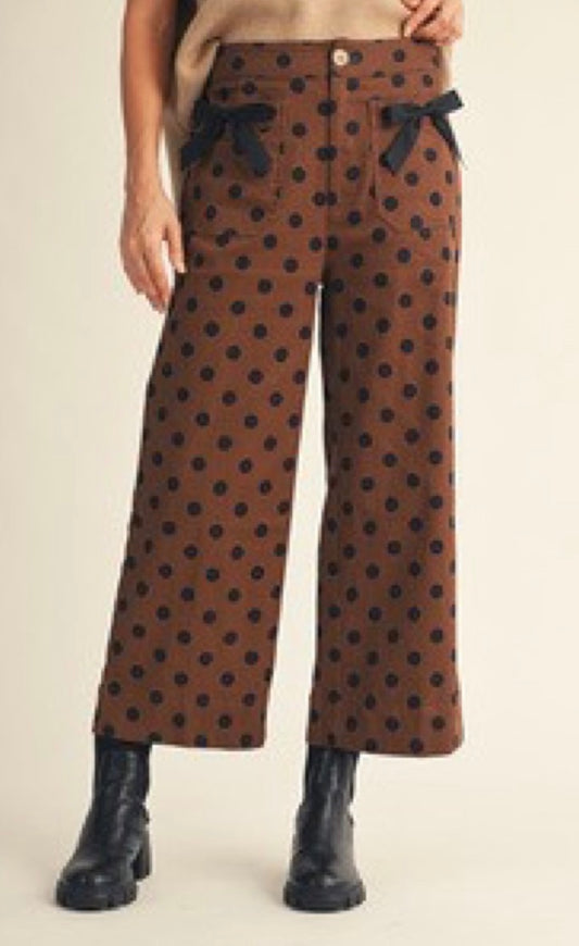 Bess polka dot pant