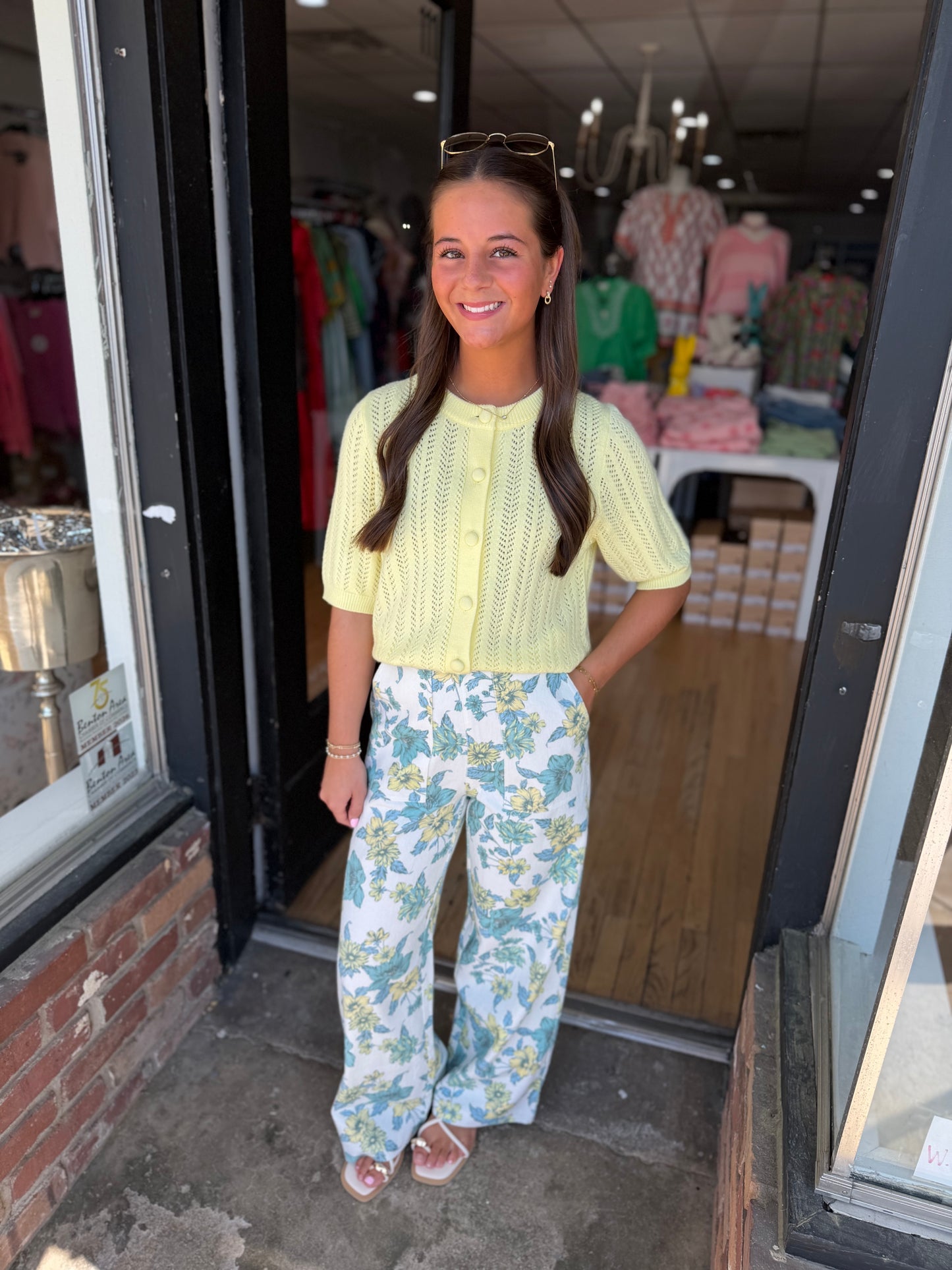 Blue jay floral pant