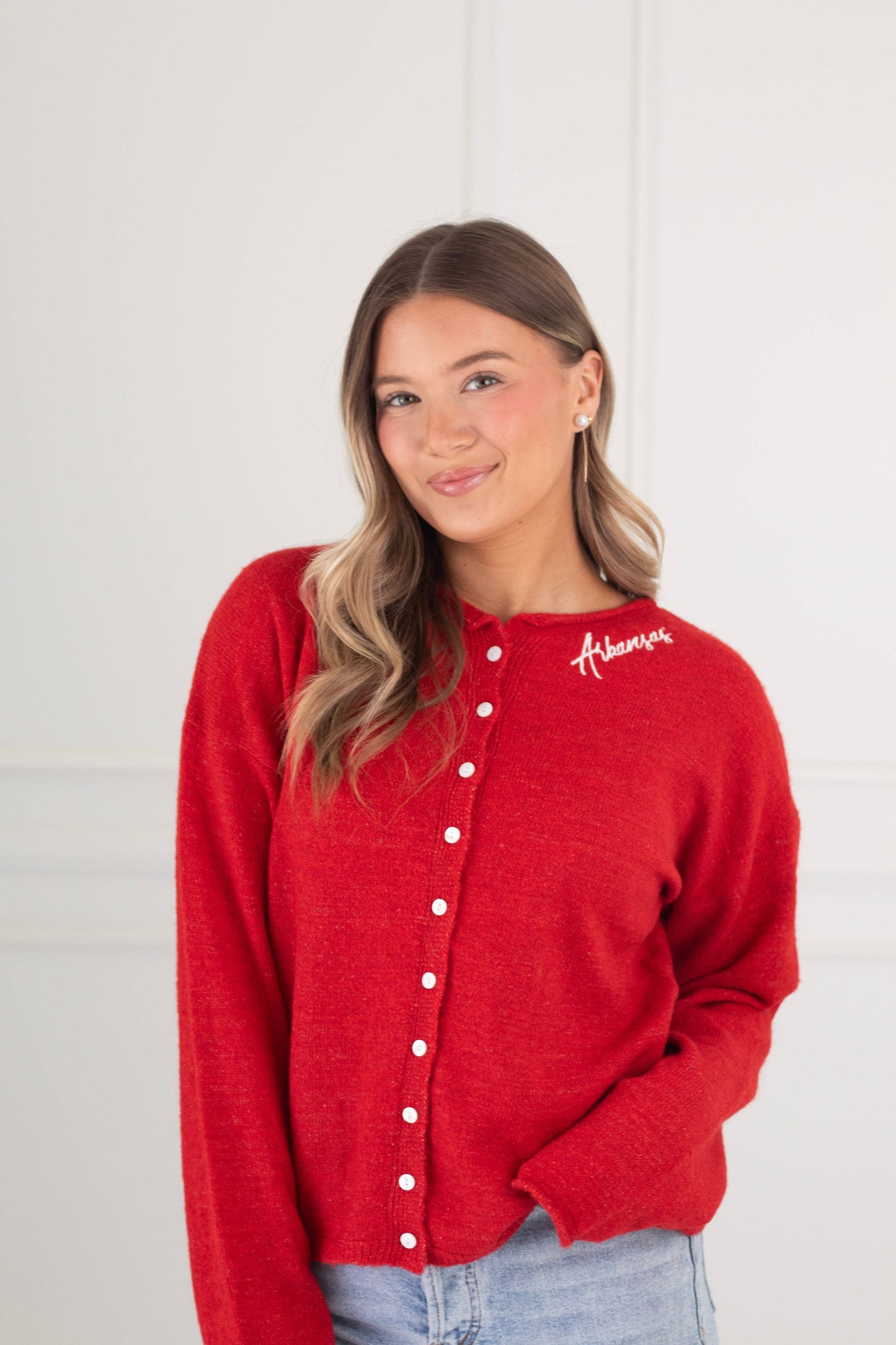 Arkansas Red Cardigan