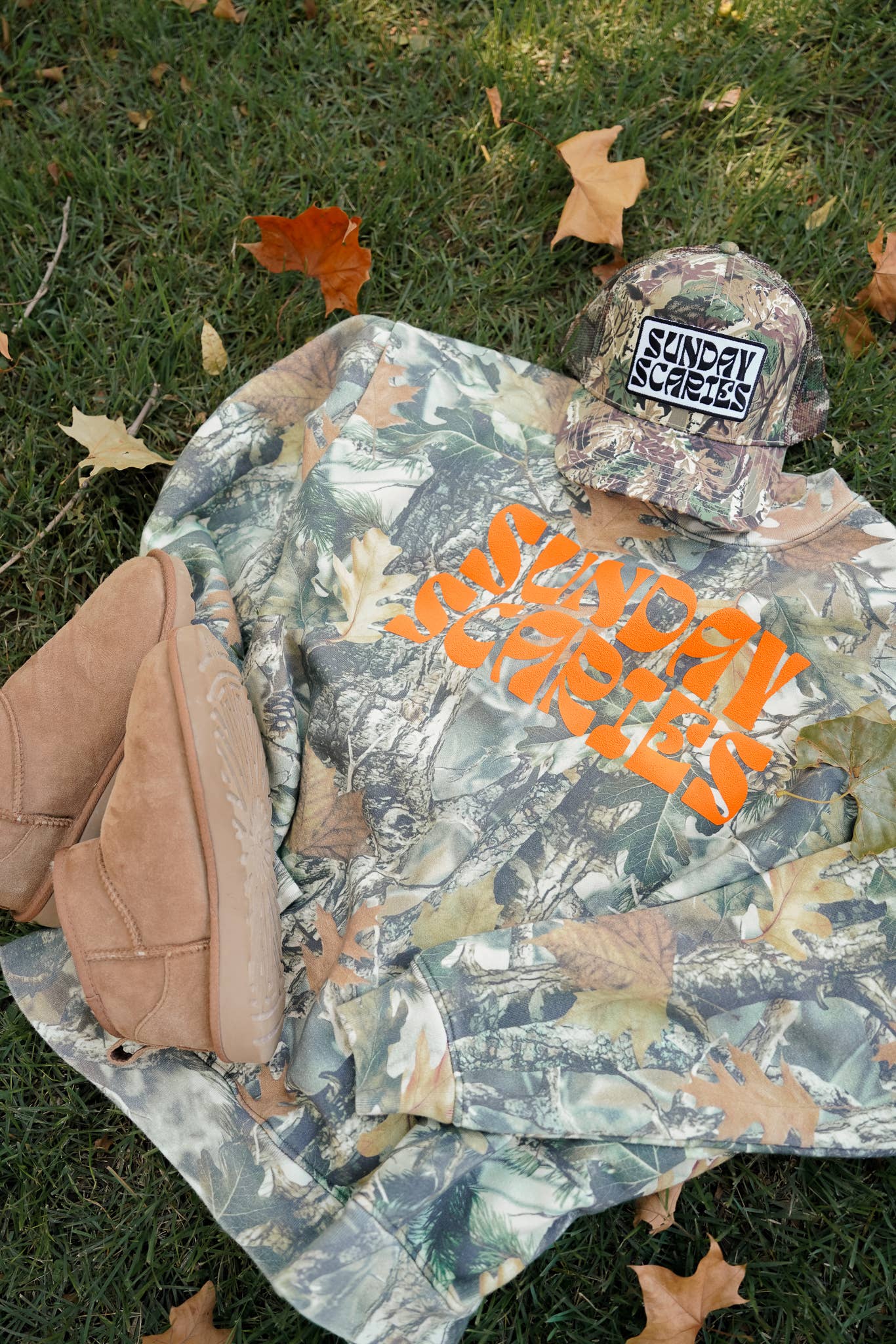Sunday Scaries - Camo Vintage Trucker Hat