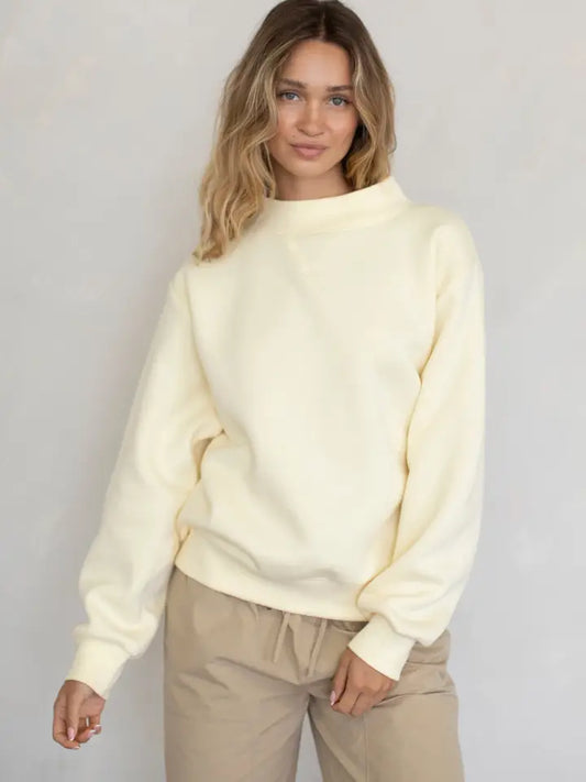Nelly mock neck - cream
