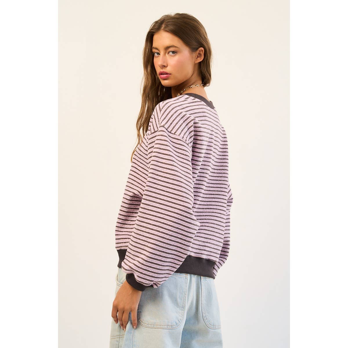 Relaxed Striped Pullover