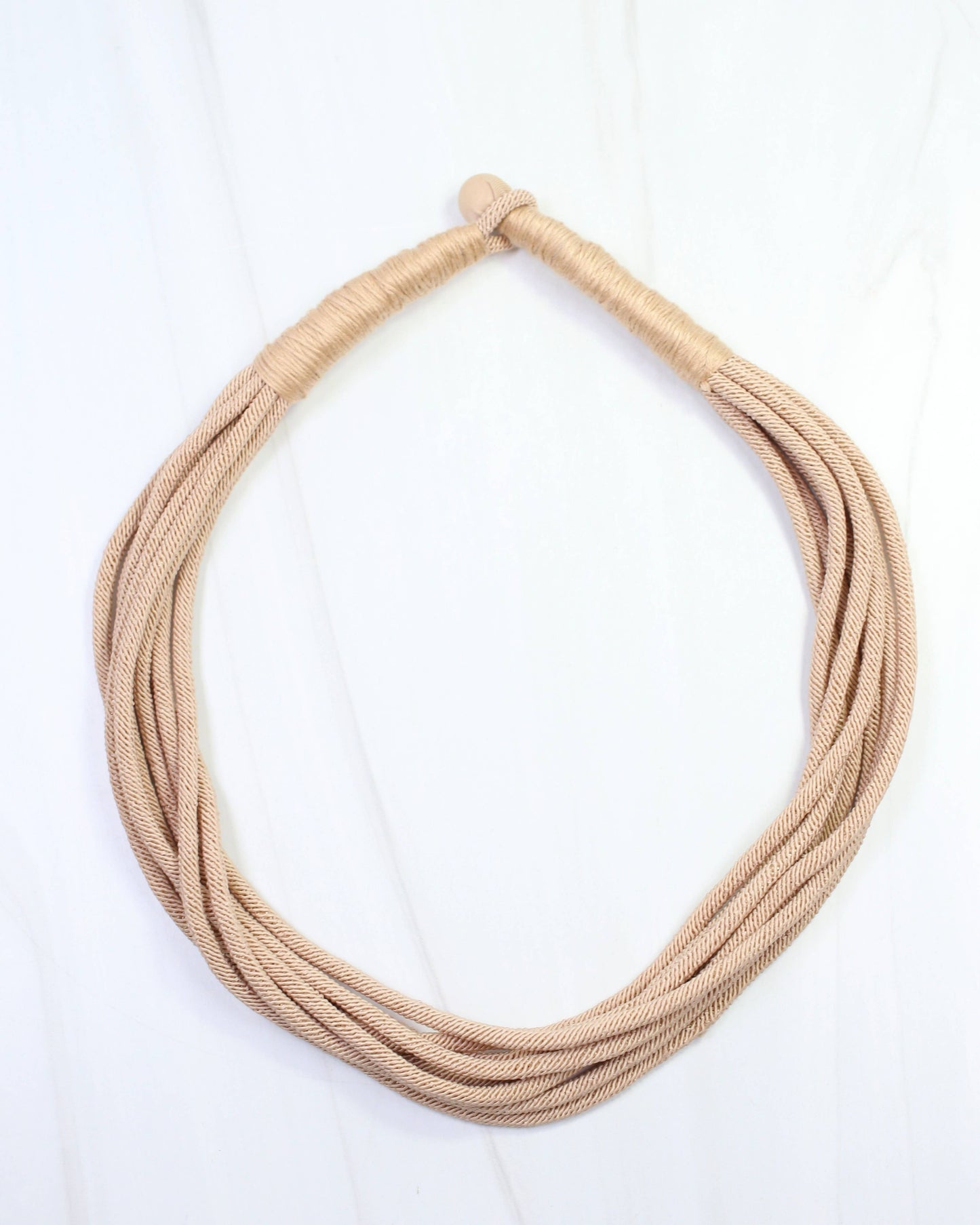 Cranston Layered Cord Necklace Tan