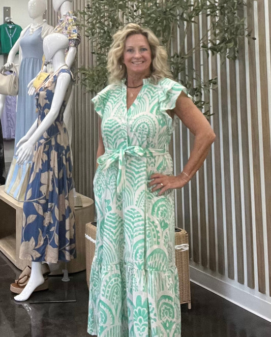Mint to be midi dress
