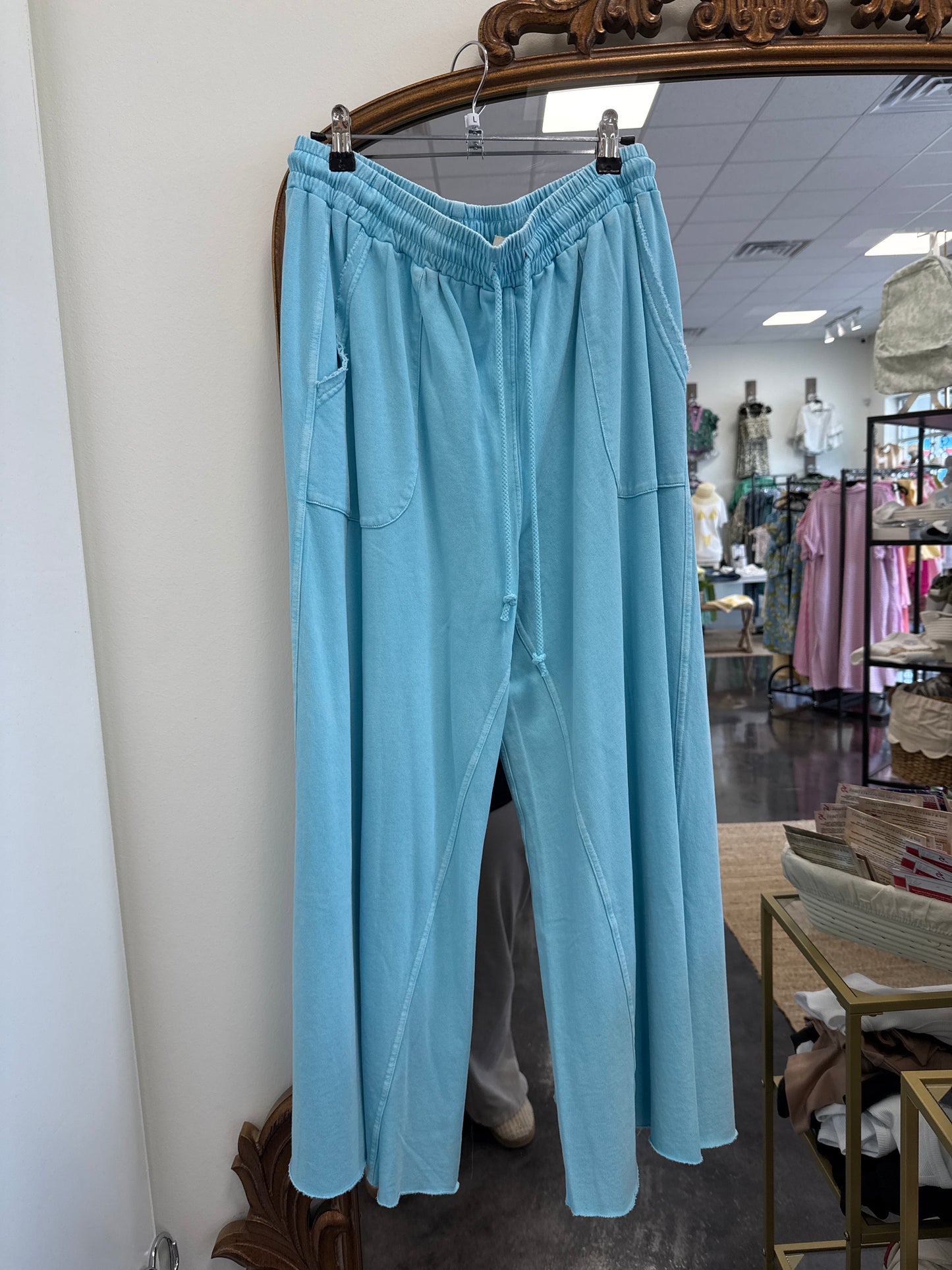 Mineral Wash pants - teal