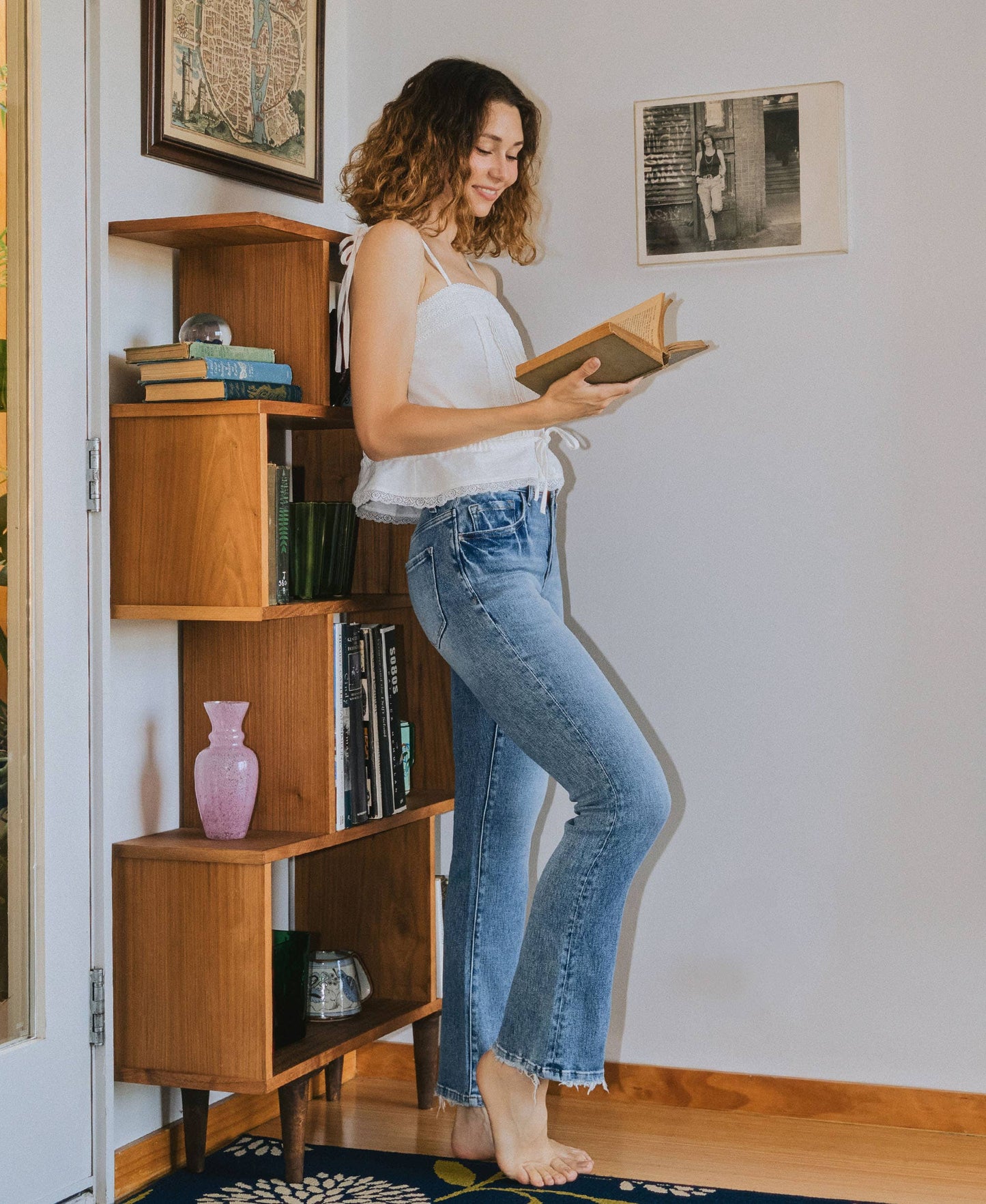 HIGH RISE FULL LENGTH BOOTCUT JEANS  Glamour