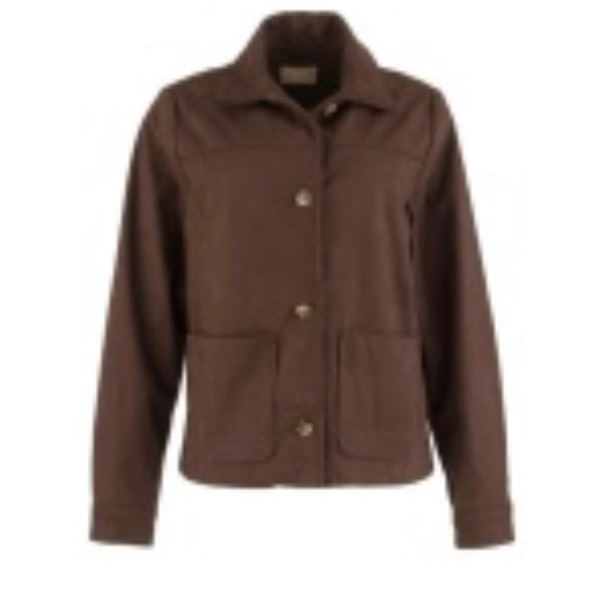 Dakota Brown Jacket Top - Kut