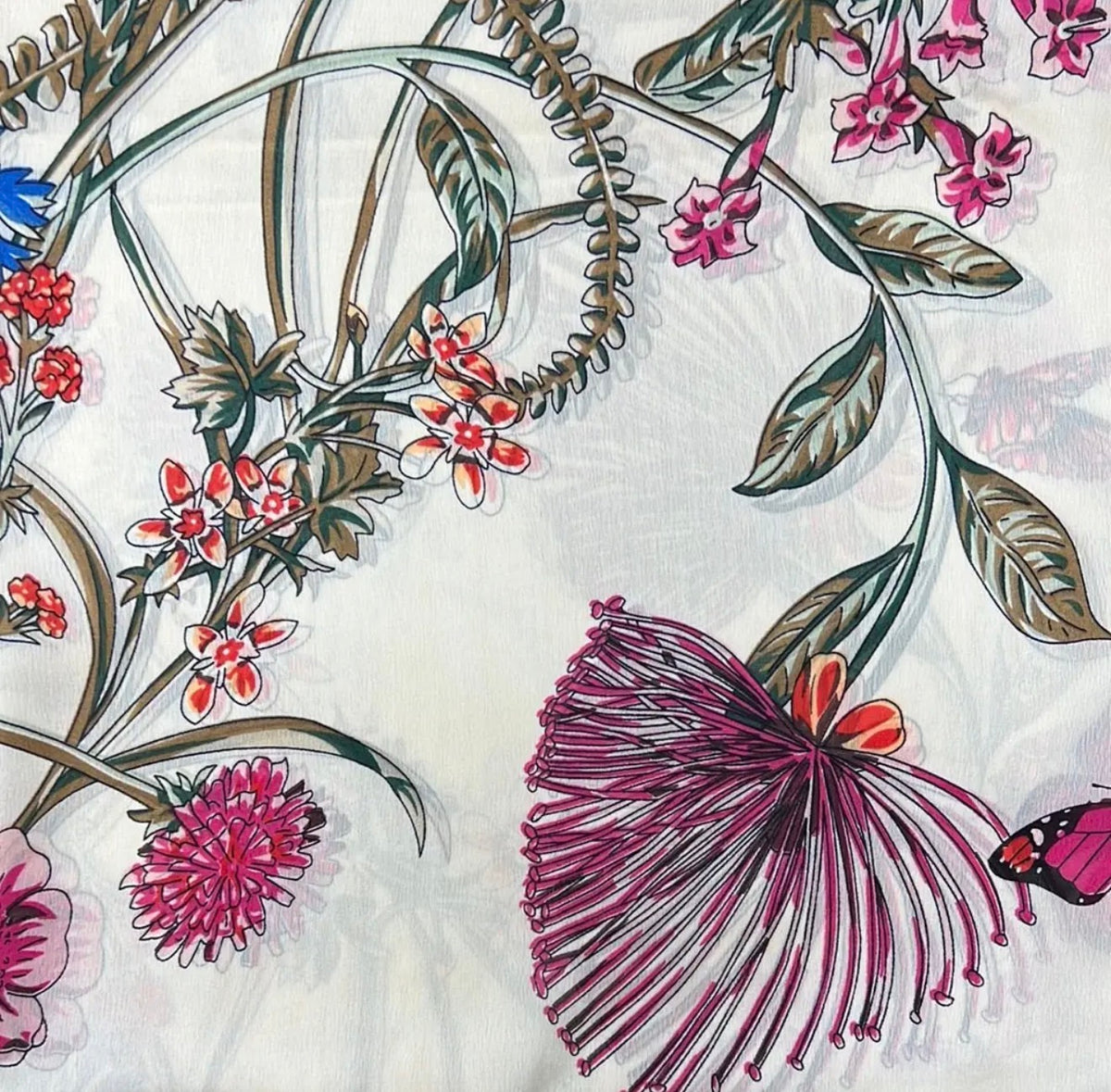 FLORAL DESIGN BIG SIZE RECTANGULAR SCARF