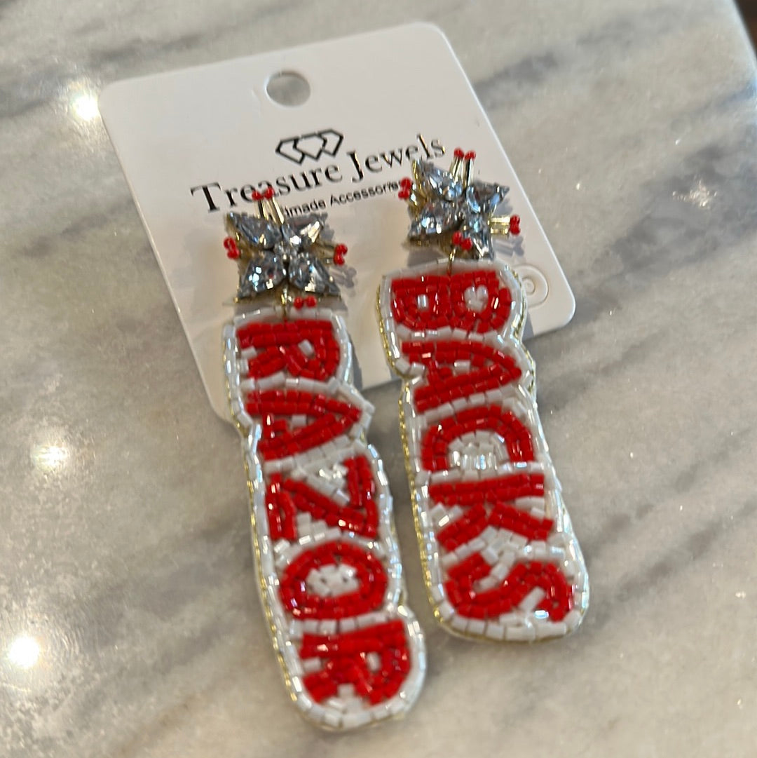 Razorback earrings