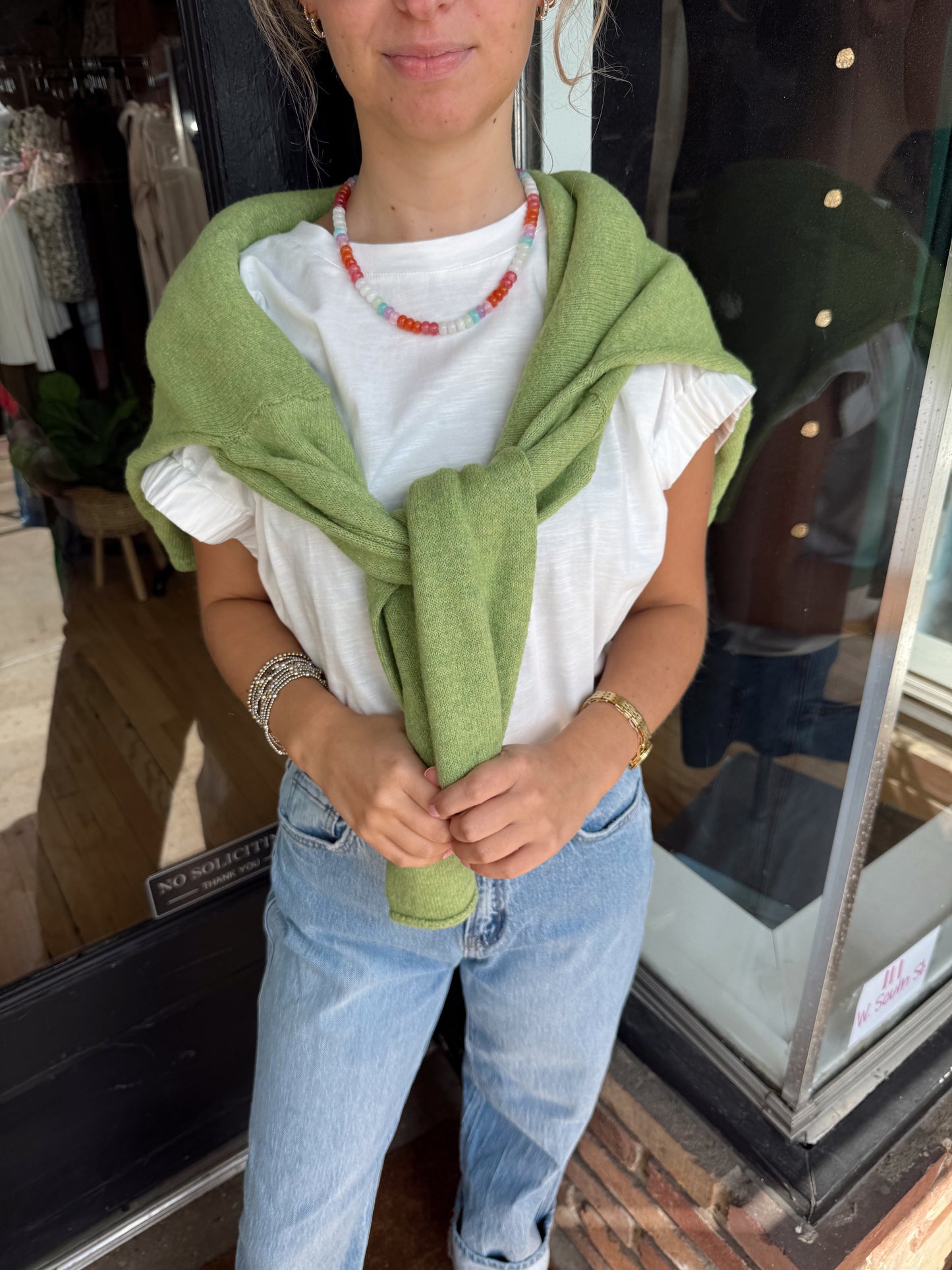 avocado cardigan
