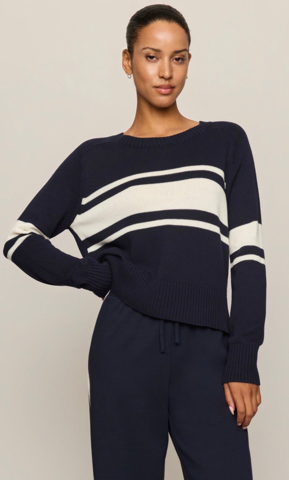 Stripe stand in sweater eclipse  - Z Supply
