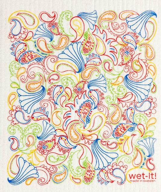 Paisley Multi Swedish Cloth