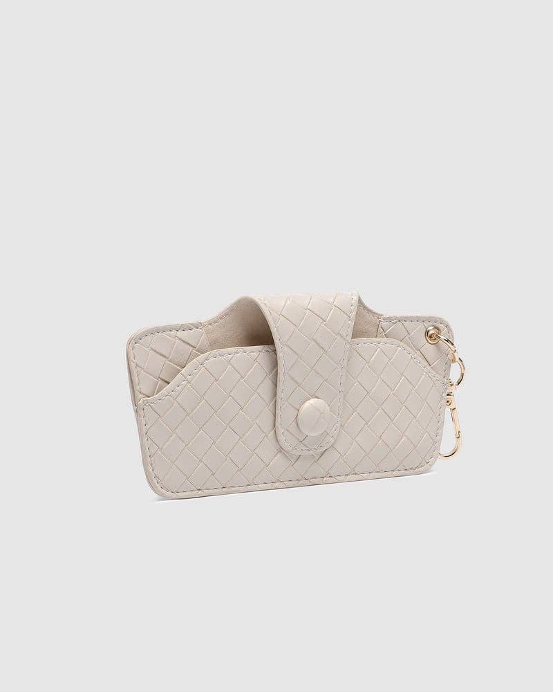 Skittle Sunglass Case - Woven Vanilla
