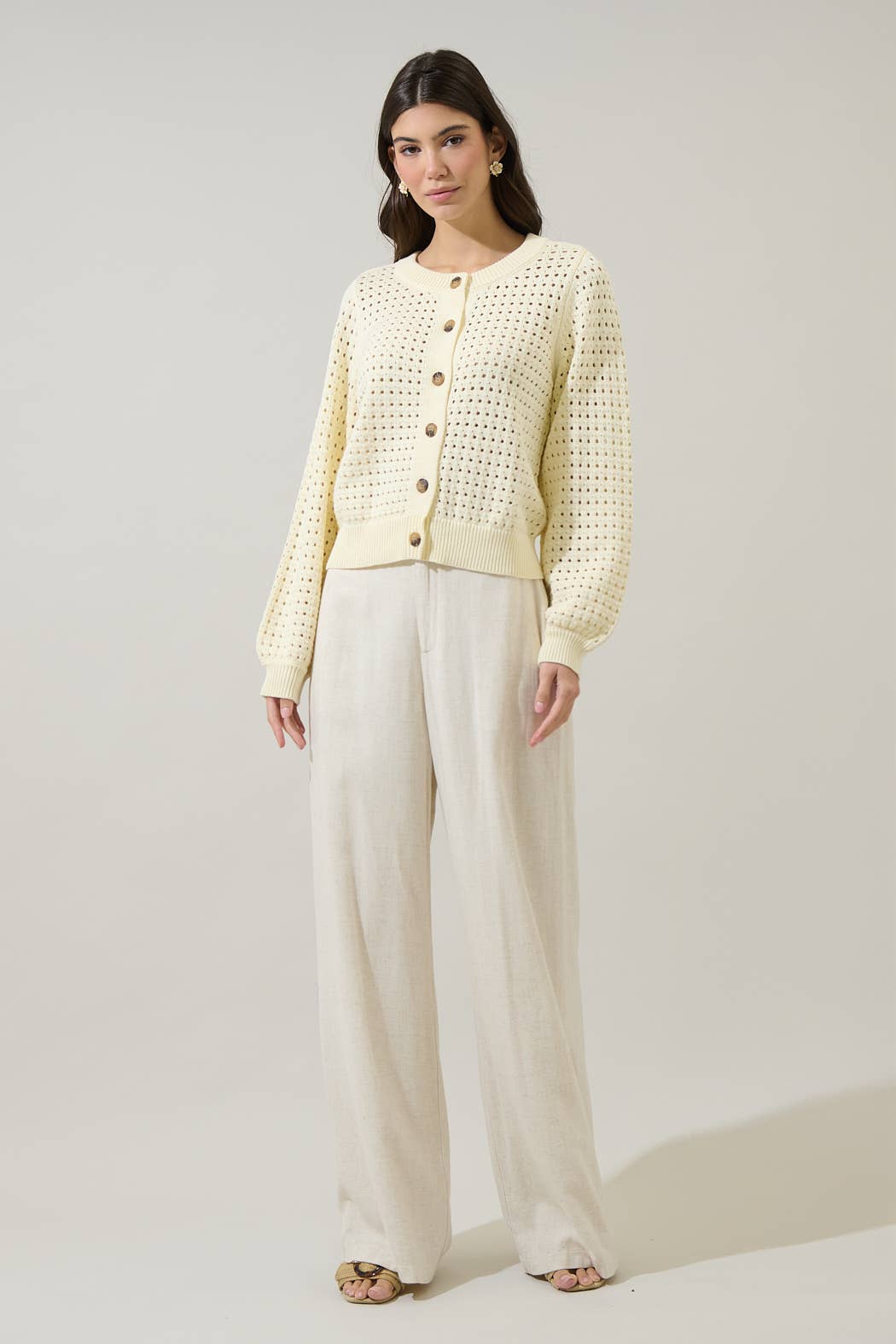 Deffy Button Down Knit Cardigan