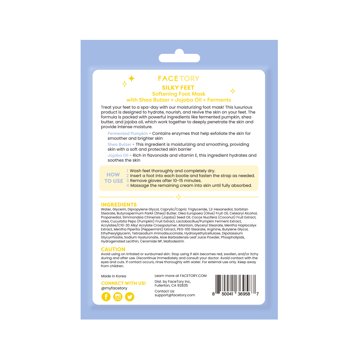 Foot Masks - K-Beauty - Softening - Silky Feet - Set of 2