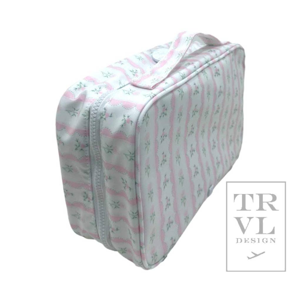 Bundle Up2 Hanging Toiletry Bag - Ribbon Floral Pink