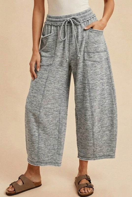 MINERAL WASHING BARREL FIT PANTS (4colors)