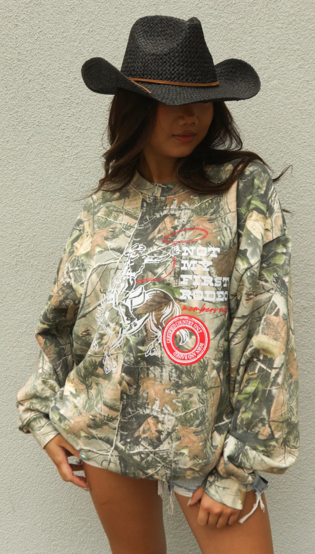 MEMBERS ONLY CAMO SWEATSHIRT