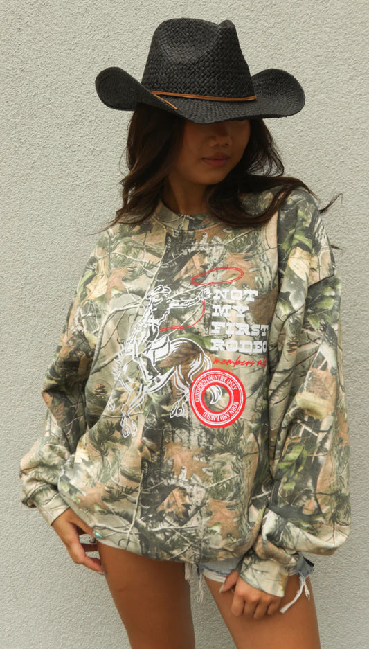 MEMBERS ONLY CAMO SWEATSHIRT