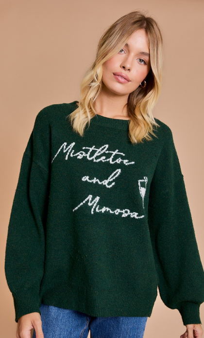 Mistletoe Mimosa Sweater