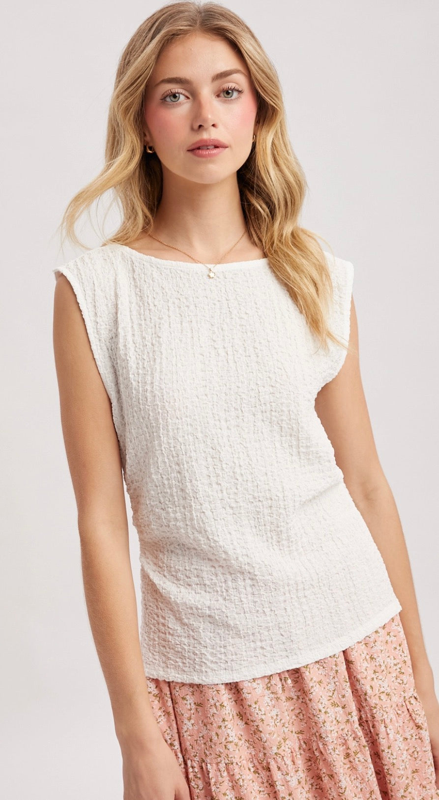 Textured Side Ruched Detail Knit (multiple colors)