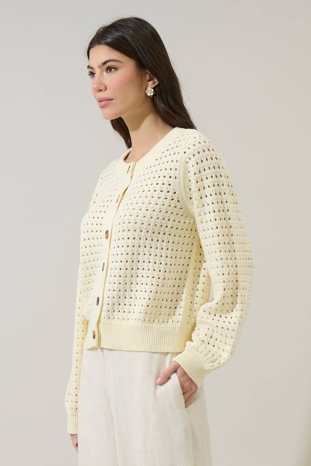 Deffy Button Down Knit Cardigan